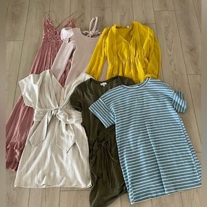 LOT OF 6 REVOLVE DRESSES